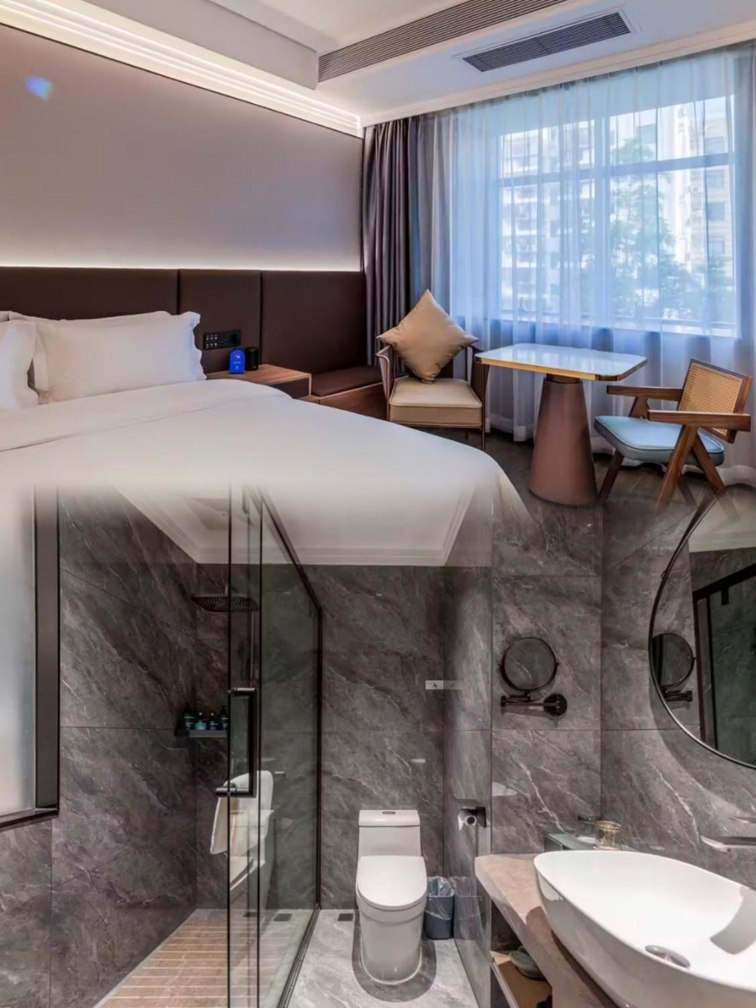 Luyue Hotel Movie Hotel Huaqiangbei Convention And Exhibition Center Branch Shenzhen Exteriör bild